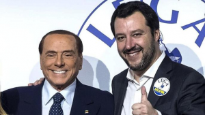 Silvio Berlusconi in Mateo Salvini